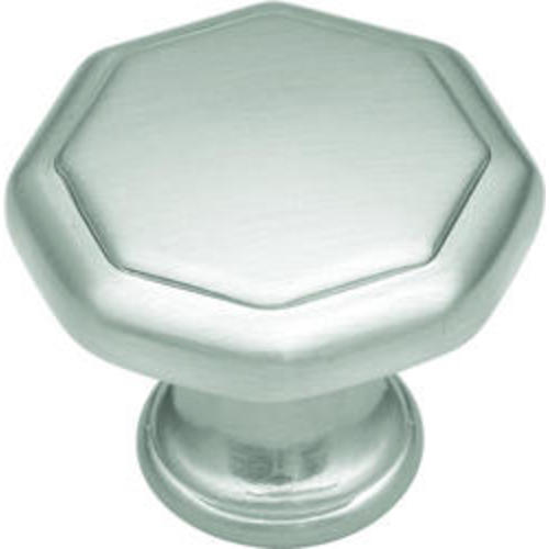 Mastercraft™ Satin Nickel Octagonal Cabinet Knob