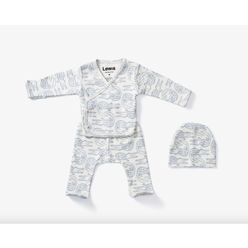 Take Me Home Outfit - Alligator in Bay Blue | Lewis