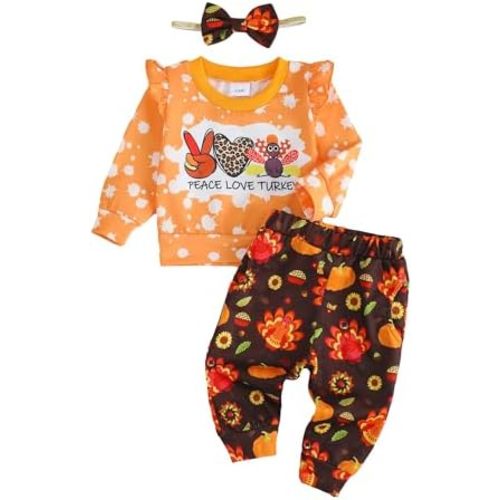 Mioglrie Toddler Baby Girl Clothes Fall Winter Sweatsuit Newborn Sweatshirt Sweat Pant Sets Outfits Infant Girls Clothing