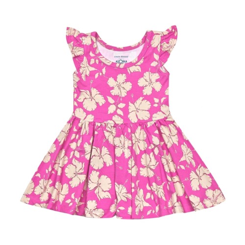 Salina Bamboo Flutter Sleeve Dress