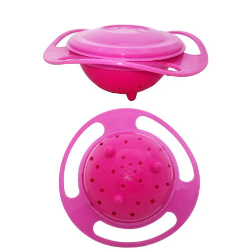 Simply Good Spill-Proof Gyro Snack Bowl - PINK