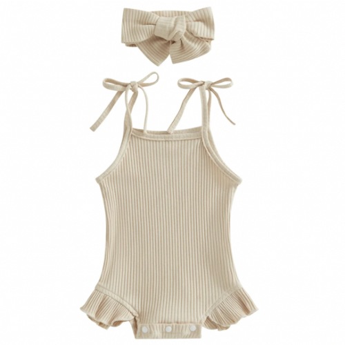 Ribbed Ruffle Onesie & Headband – The Ollie Bee