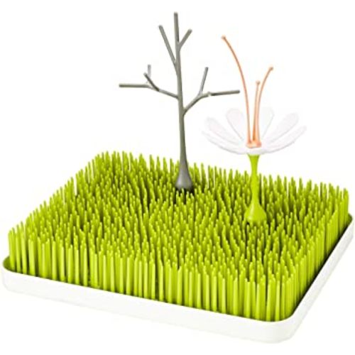 Boon Lawn Countertop Baby Bottle Drying Rack Bundle - Includes Lawn, Twig, and Stem Baby Accessories - Baby Bottle Organizer and Storage - Baby Bottle-Feeding Supplies - 3 Count