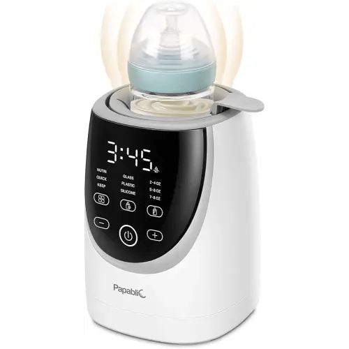 Papablic NutriWarm™ Swirlable Bottle Warmer – Advanced Nutrient-Preserving Warming Technology, Fast and Even Warming for Breastmilk & Formula, Precise Temperature Control, Easy to Use