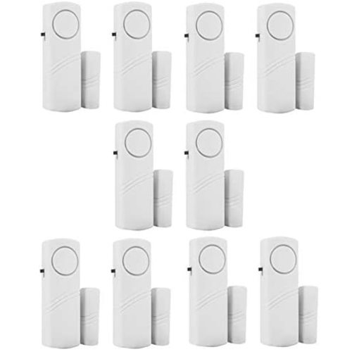 Hiistar Personal Security Window & Door Alarm Bell | Wireless Sensor Door Window Burglar Alarm | Pack of 10