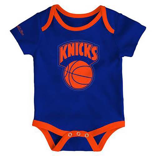 Newborn Mitchell & Ness Knicks Over the Limit Onesie