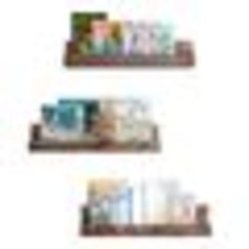 4-Inch Floating Shelf 4.0 H x 28.0 W x 4.0 D in brownWood