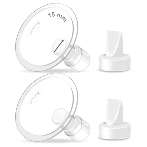 Maymom Pump Valve & MyFit 15mm Shield Compatible with Lansinoh Breast Pump Signature Pro/Smartpump/Manual Breast Pump. Replace Lansinoh Pump Valve. Not Original Lansinoh Pump Part