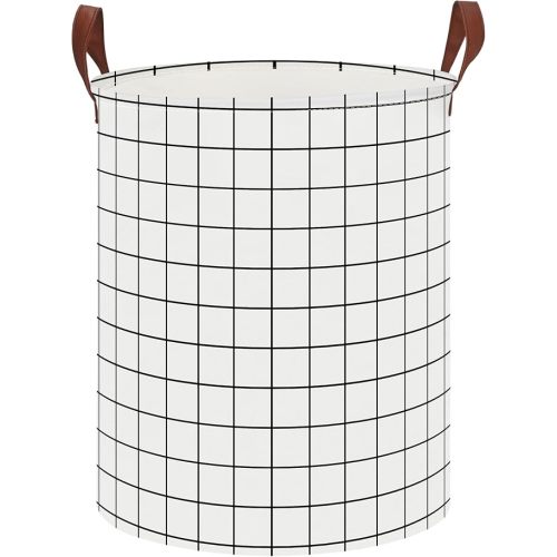 Collapsible Round Storage Bin/Large Storage Basket/Clothes Laundry Hamper/Toy Storage Bin (Love Elephant)
