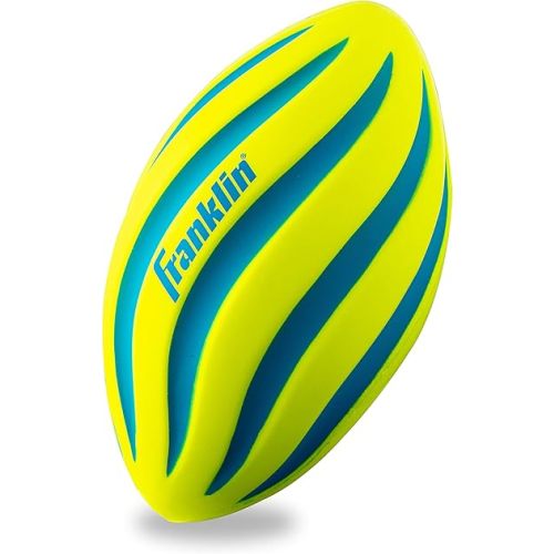 Franklin Sports Kids Foam Football - Mini Soft Foam Youth Football - Indoor + Outdoor Toy Ball for Kids - Probrite 9" Mini Ball - Soft Backyard + Practice Toy - Yellow