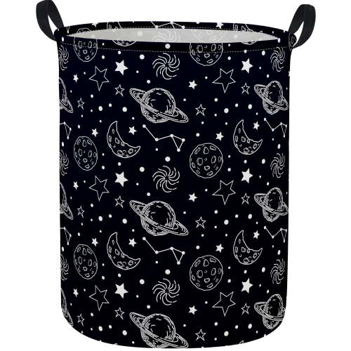 Kids Laundry Hamper Space Hamper for Nursery Boy and Girl Kids Hamper Cute Storage Basket Organizer Room Decor for Home( Space)