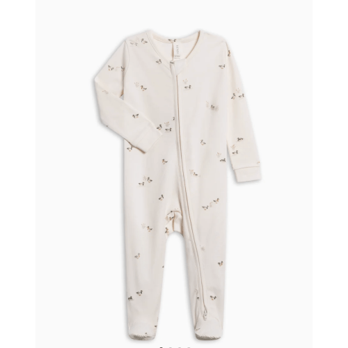 Newborn Peyton Zipper Sleeper - Duck