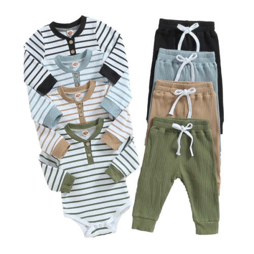TOMMY Striped Outfit - Hazel & Bo