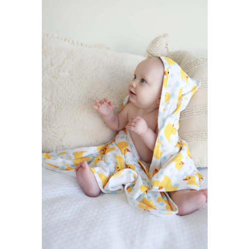 Embroidered Bamboo Hooded Towels for Babies | Caden Lane