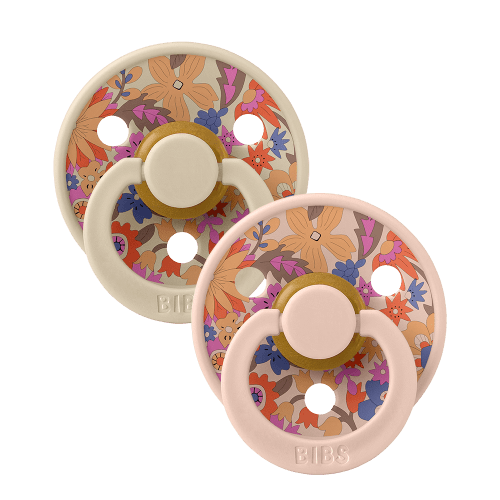 BIBS x LIBERTY Colour Pacifiers 2 Pack June Blossom - Blush Mix