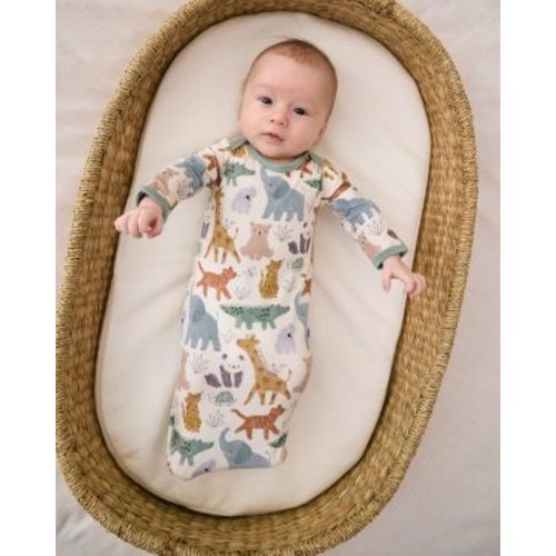 Teddy Tracks Infant Gown