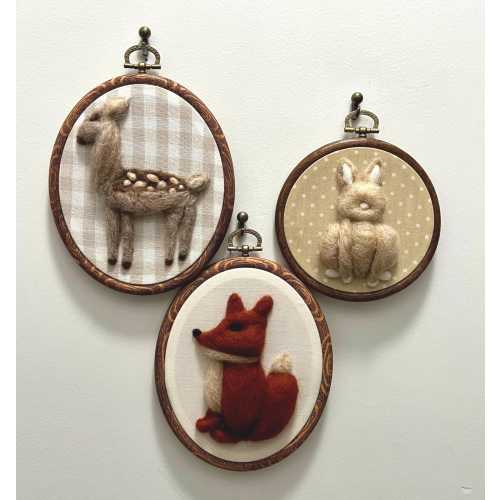 Woodland Animals Nursery Wall Art | Deer, Fox, Rabbit Nursery Decor | Cottage Core Vintage Decor