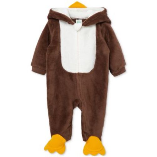 Baby Turkey Minky Fleece Footed Coverall