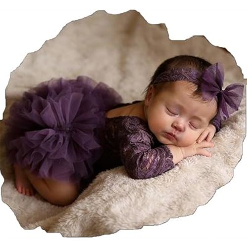 Lace Newborn Photography Outfits Girls Newborn Girl Photoshoot Outfits Baby Photoshoot Props Lace Romper Baby Girl Photography Infant Photo Shoot Set