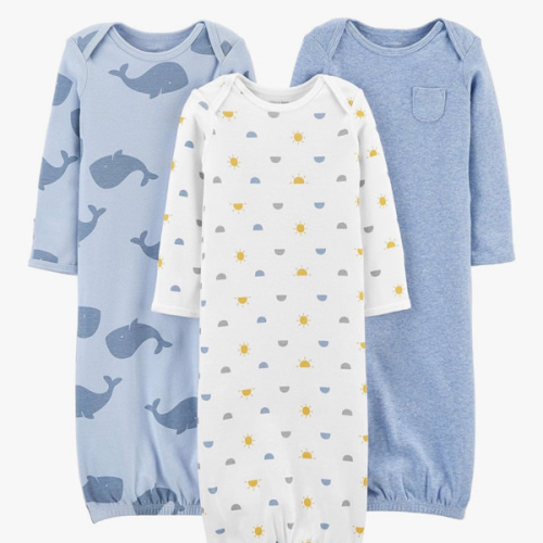 Simple Joys by Carter's Baby Boys' Cotton Sleeper Gown, Pack of 3