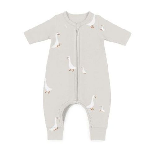 Long Sleeve Footie Sleep Sack - goose - 1.0 TOG