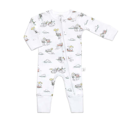 65% off SALE! 2 in 1 Pajama/Playsuit Playful Otters | Gender Neutral