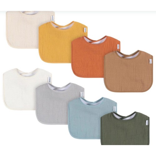 8-Pack Baby Neutral Warm Shades Muslin Drooling Bibs – Gerber Childrenswear