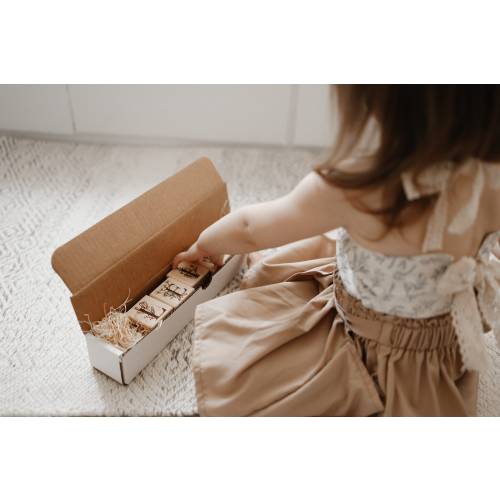 Floral Wood Name Blocks