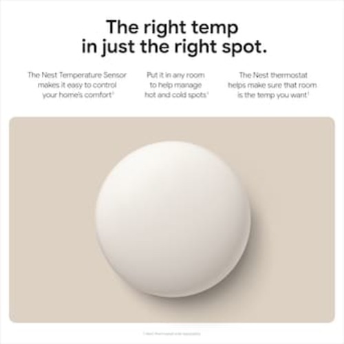 Google Nest Temperature Sensor (2nd Gen) GA05552-US at Lowes.com