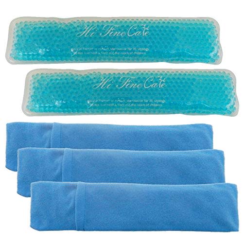 Perineal Cooling Pad, Postpartum Cold Packs Gel Bead Ice Pack Cold Therapy for Women After Pregnancy and Delivery, 2 Ice Pack and 3 Cover (Blue Gel Bead Ice Pack)