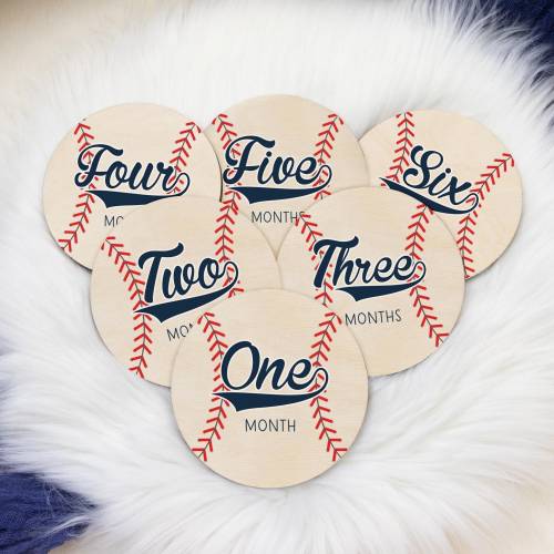 Baseball Milestone Cards, Sports Monthly Markers, Wood Milestone Cards, Boy Milestones, Photo Prop, Baseball Nursery Theme, Baseball B77
