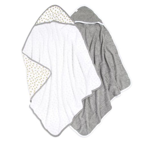 Burt's Bees Baby® 2-Pack Hooded Towels in Cloud
