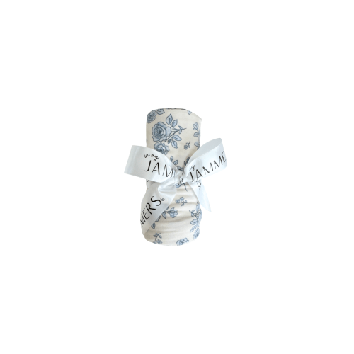 Blue Rose Garden Swaddle