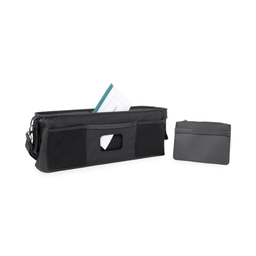 Parent Console with Insulated Cup Holders l WonderFold – WONDERFOLD- Black