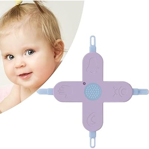 Baby 4-in-1 Nose,Nail and Ear Cleaner,Nail,Nose and Ear Gadget,Safe Ear Wax Removal Tool and Baby Nose Cleaner Nail Cleaner for Baby (Purple)