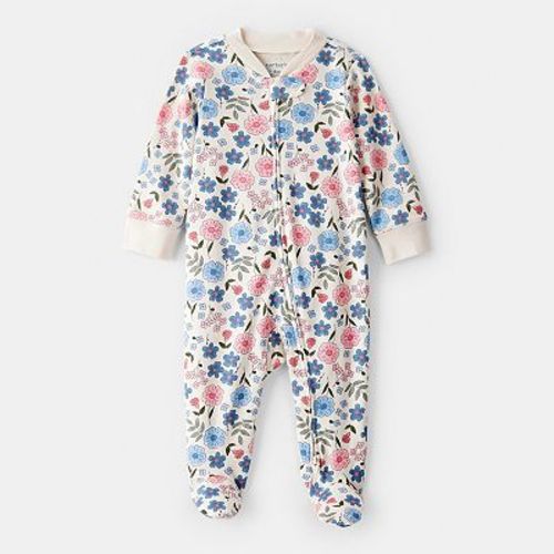 Baby Girl Carter's Floral Long-Sleeve Snug Fit Sleep & Play Pajamas