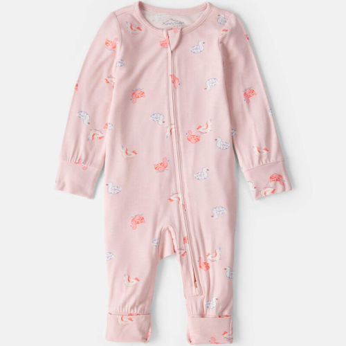 Baby Girl Flamingo PurelySoft™ Snug Fit Sleeper - Pink | Carter’s Oshkosh Canada