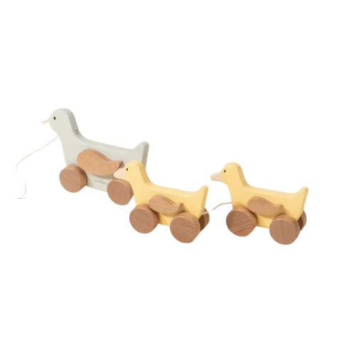 Duck Family Pull Toy by Coco Village – Pacifier Kids Boutique