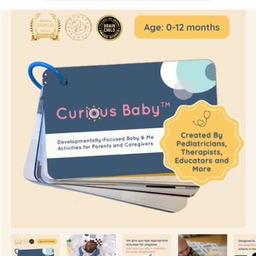 Infant Learning Cards - Curious Baby™ Activity Cards – Curious Baby Cards