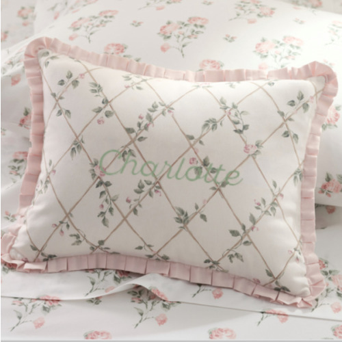 Bria Hammel Climbing Rose Personalized Pillow
