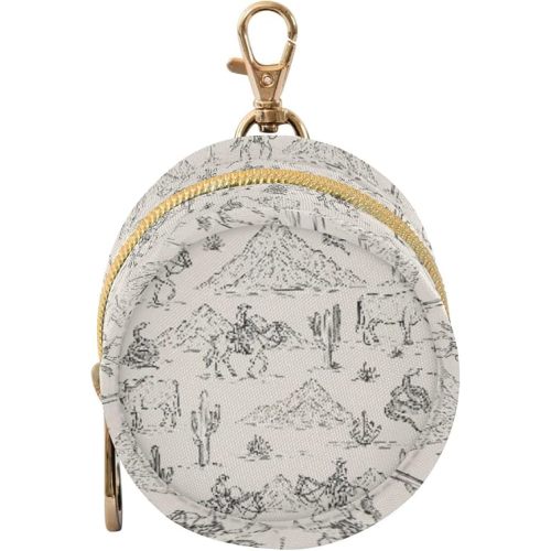 Western Cowboy Snake White Pattern Pacifier Holder Case with Metal Clip Portable Pacifier Case for Baby Boys Girls