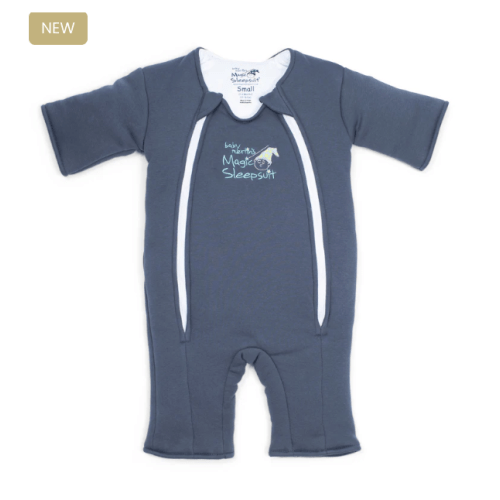 Navy Blue Baby Merlin’s Magic Sleepsuit – Premium 100% Cotton Baby Sleepwear