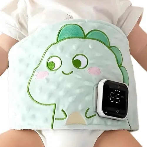Baby Tummy Wrap,Soothe Baby's Tummy with Gentle Warmth and Slight Vibration,Physical Relief for Upset Stomachs in Babies to Toddler (USB-C Cable NOT Included)