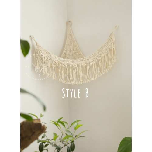 Macrame toy hammock Crochet corner hammock Stuffed animal storage Macrame toy net Kids room storage boho nursery decor Gifts for her