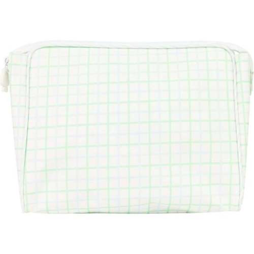 The Small Go Bag, Blue Green Windowpane - Apple of My Isla | Maisonette