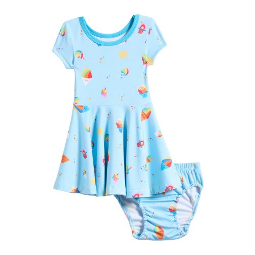 Rainbow Shaved Ice Jersey Dress