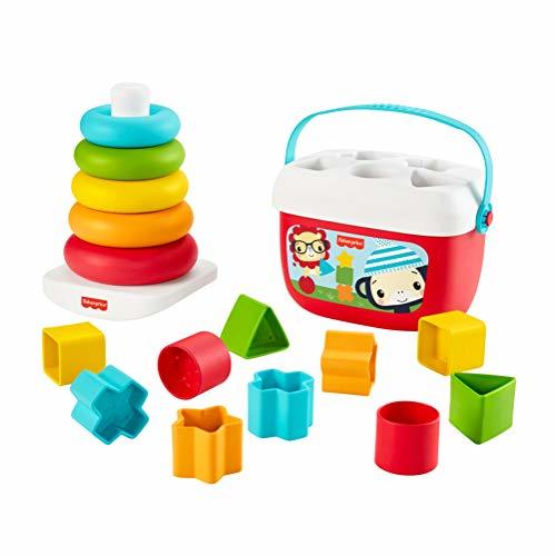 Fisher-Price Baby's First Blocks & Rock-a-Stack, Plant-Based Toys
