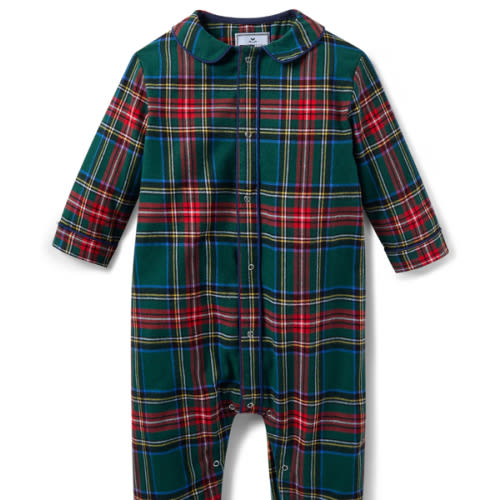 Baby's Brushed Twill Cambridge Romper in Kensington Tartan