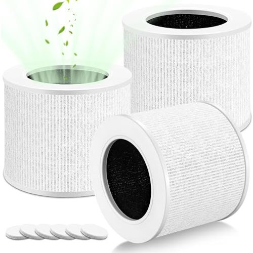 2 Pack Core Mini Replacement Filter Compatible with LEVOIT Core Mini Air Purifier, Core Mini-P, 3-in-1 High Efficiency H13 Filter, Part No. Core Mini-RF (2 Filter and 8 Fragrance Sponge)