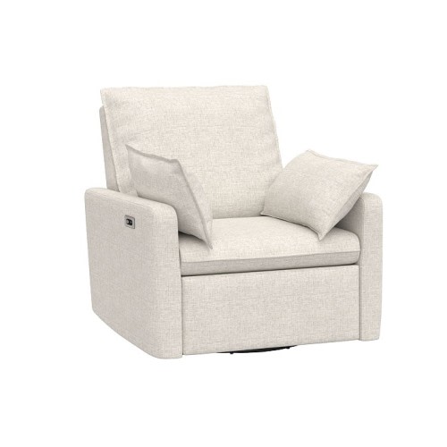 Paxton Pillow Power Recliner Eco Performance Weave Oatmeal